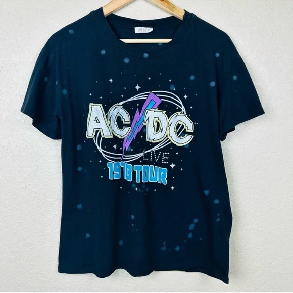Anthropologie Women’s AC/DC Graphic Band Tee Size Small - Picture 5 of 9